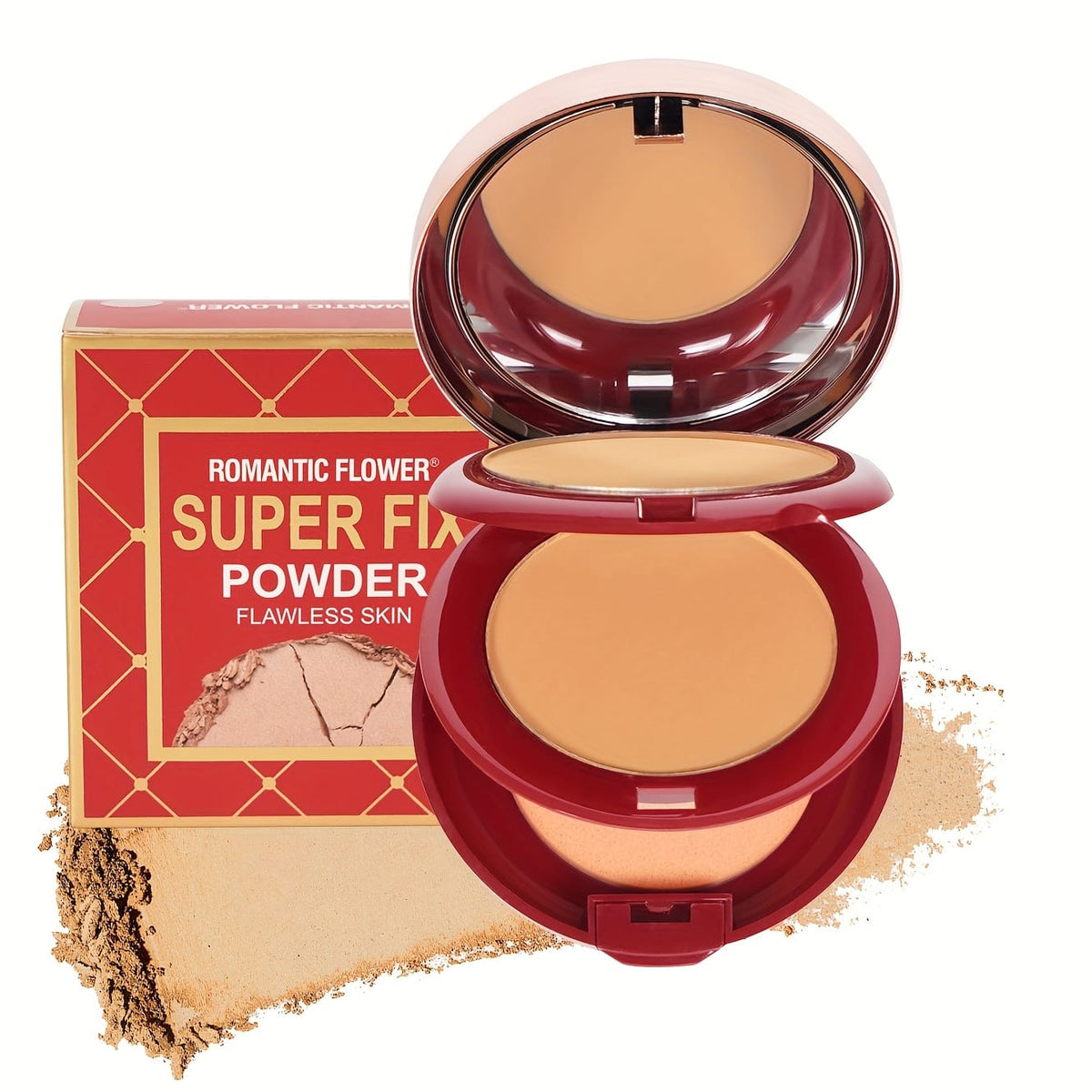 KissICON Flower Waterproof Oilcontrol Matte Setting Powder
