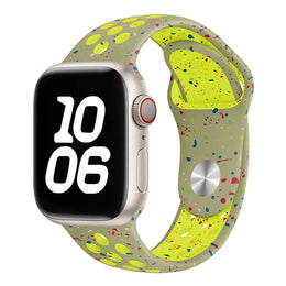 KissICON Fluorescent yellow / SM / 38 40 41 S10-11 42mm Silicone Strap For Apple Watch Ultra 3 2 Band 49mm 46mm 45mm 44mm 42mm 41mm 40mm Correa Bracelet iWatch Series 11 10 9 8 7 6 SE