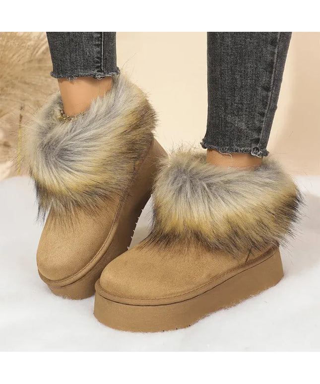 KissICON Flurry Slip On Warm Snow Boots Women Thick