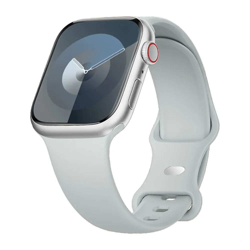 KissICON Fog / China Mainland / 40 41 42(S11-10) S-M Silicone Strap For Apple Watch Bands 40mm 44mm 46mm 45mm 41mm 49mm 42 Correa Bracelet iWatch series ultra3 2 7 8 9 se 10 11 band