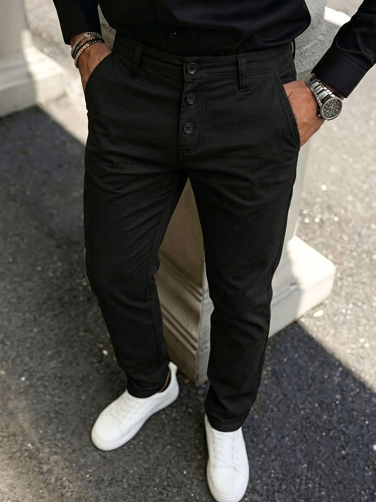 KissICON FourSeason Stretch Chino Pants Versatile Comfort for Any Occasion