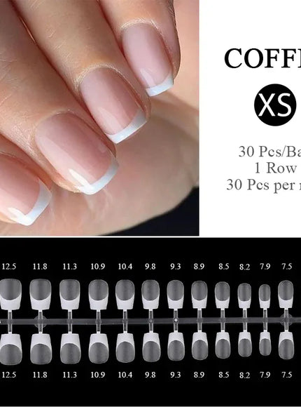 KissICON French 08 KissIcon Matte Nude Fake Nails - Full Cover