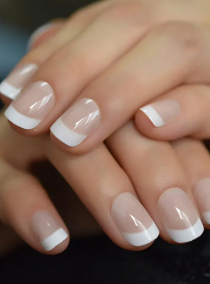 KissICON French Style Full Cover Press On Nails 120