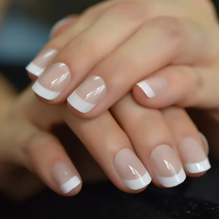 KissICON French Style Full Cover Press On Nails 120