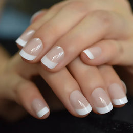 KissICON French Style Full Cover Press On Nails 120