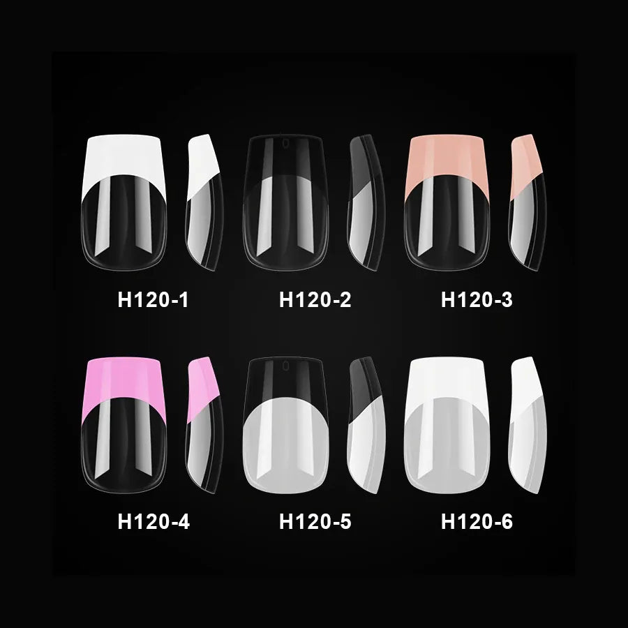 KissICON French Style Full Cover Press On Nails 120