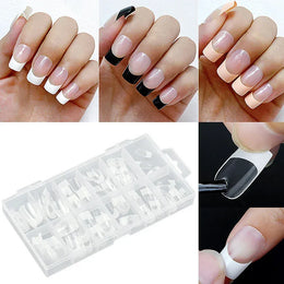 KissICON French Style Full Cover Press On Nails 120
