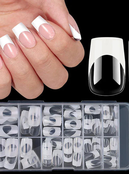 KissICON French Style Full Cover Press On Nails 120
