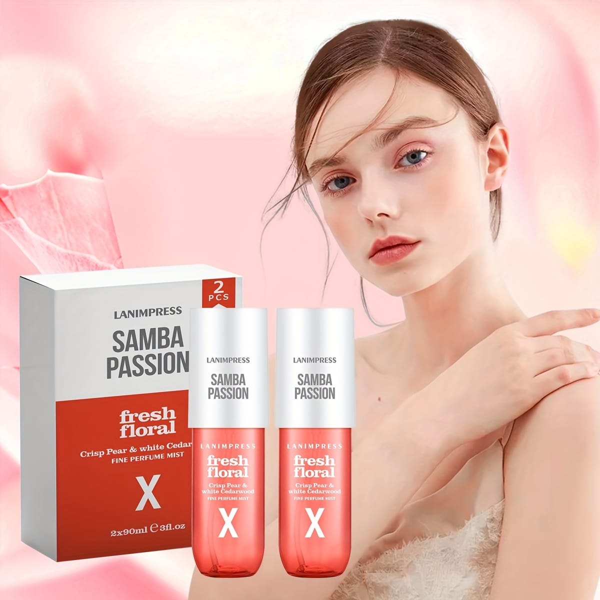 KissICON Fresh floral scent Brazilian Body Fragrance Mist Duo Fresh Floral Long