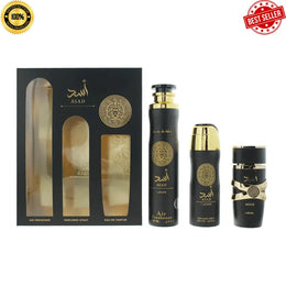 KissICON Fresh Lattafa Asad 3pcs Gift Set – 100 Ml Edp