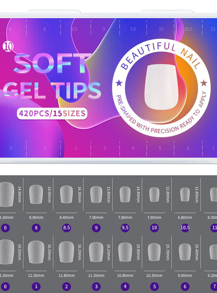 KissICON Frosted Almond Nails Press On Acrylic Tips -