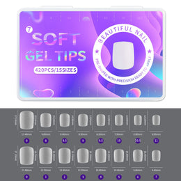 KissICON Frosted Almond Nails Press On Acrylic Tips -