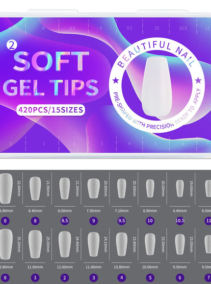 KissICON Frosted Almond Nails Press On Acrylic Tips -