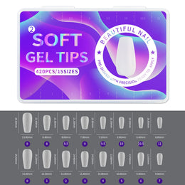KissICON Frosted Almond Nails Press On Acrylic Tips -