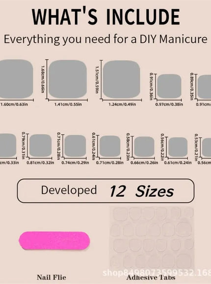 KissICON Full Cover Bow False Toenails French Tip Press