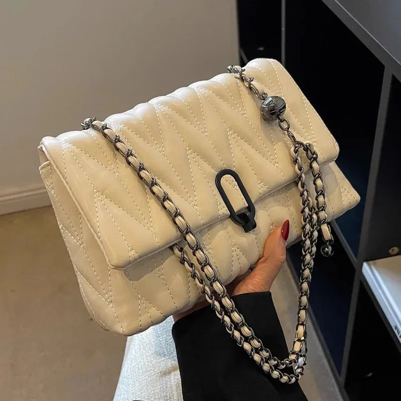 KissICON Full Grain Leather Crossbody – Parisian Petite Tweed