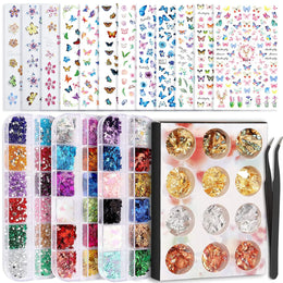 KissICON Full package KissIcon Nail Art DIY Kit - Glitter Stickers