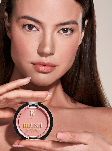 jkthpu-45 FV Long Lasting Powder Blush - Lightweight Shimmer