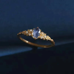 KissICON GD / resizable Kissicon Labradorite Cordierite Blue Stone Ring