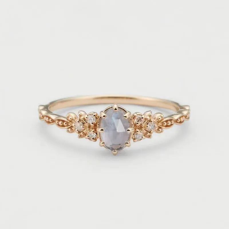 KissICON GD / resizable Kissicon Labradorite Cordierite Blue Stone Ring