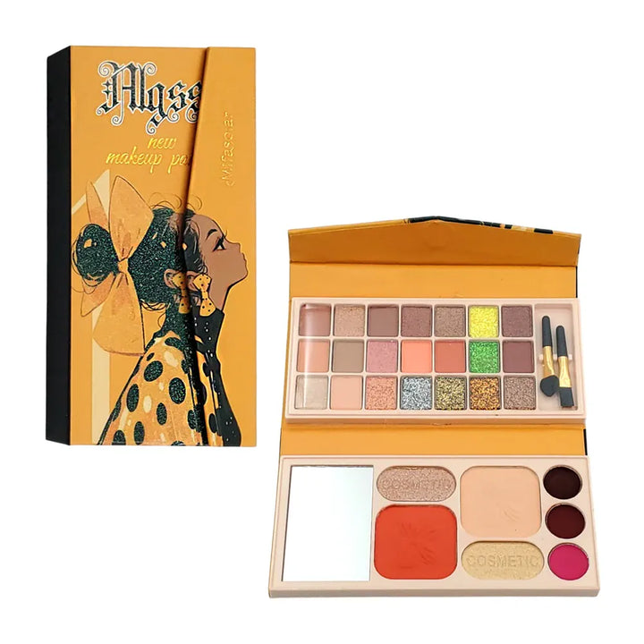GDL Mini Makeup Bag With Eyeshadow Brush Set