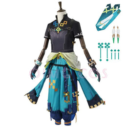KissICON Genshin Impact Kinich Cosplay Costume Adult Carnival Uniform  Anime Halloween Party Costumes Masquerade Women Game