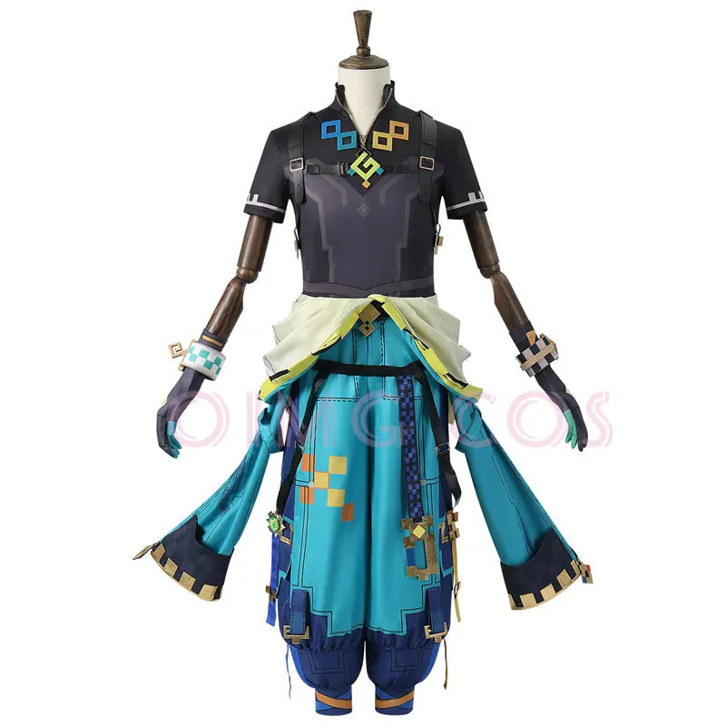 KissICON Genshin Impact Kinich Cosplay Costume Adult Carnival Uniform  Anime Halloween Party Costumes Masquerade Women Game