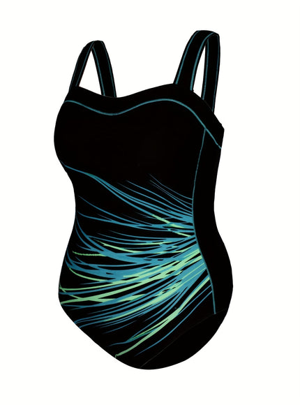 KissICON Geometric Highwaisted Curve Swimsuit