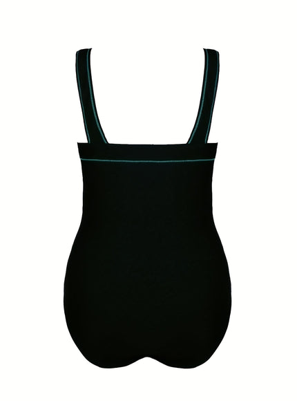 KissICON Geometric Highwaisted Curve Swimsuit