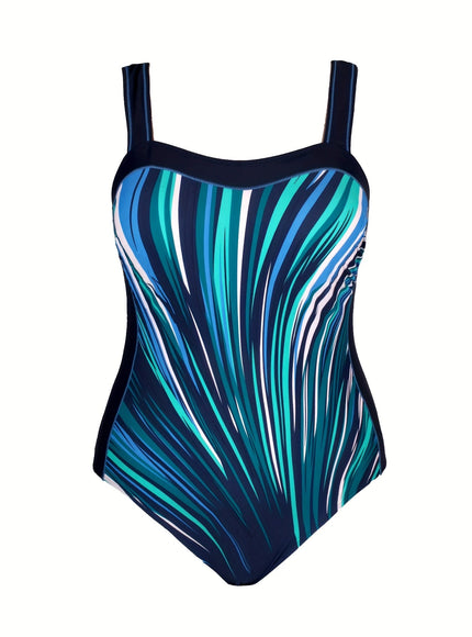 KissICON Geometric Highwaisted Curve Swimsuit