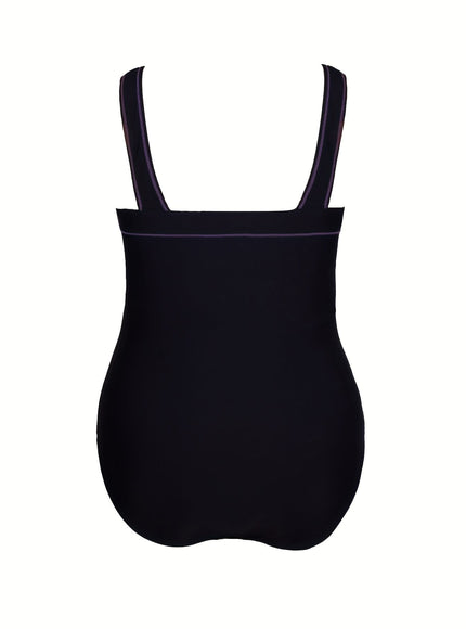 KissICON Geometric Highwaisted Curve Swimsuit