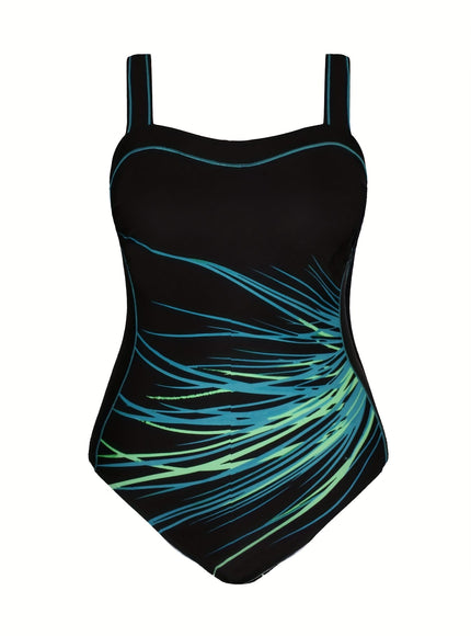 KissICON Geometric Highwaisted Curve Swimsuit