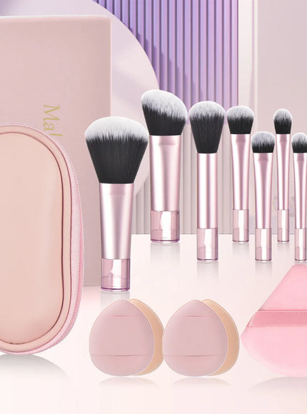 KissICON Gift set 3 KissIcon 10 Color Mini Makeup Brush Set Portable