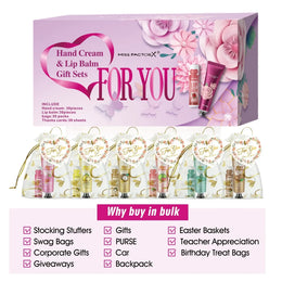 KissICON Gift set 30 sets KissIcon Hand Cream And Lip Balm Set For