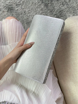 Dropshipman Glitter Bling Envelope Clutch Bag – Shiny Party & Wedding Dinner Handbag