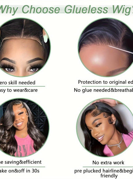 KissICON Glueless Wig 6x4 Lace Closure Body