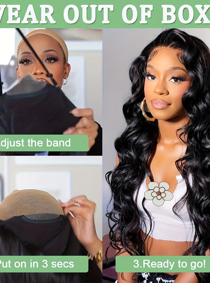 KissICON Glueless Wig 6x4 Lace Closure Body