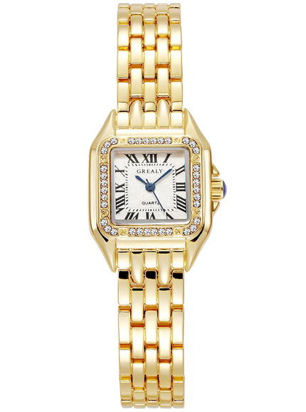 KissICON Gold 1 [KissIcon] Women Watch Gold Steel Quartz Watch -