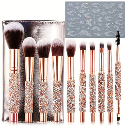 KissICON Gold + 1 nail polish 1012pc Pro Makeup Brush Set – Perfect Gift Her
