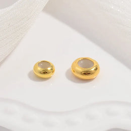 KissICON Gold-2pcs / 8mmx3mm 2pcs 925 Sterling Silver Silicone Spacer Beads Silicone Spacer Stopper Charm Accessories Fit DIY Original Pandora Bracelet SZ45