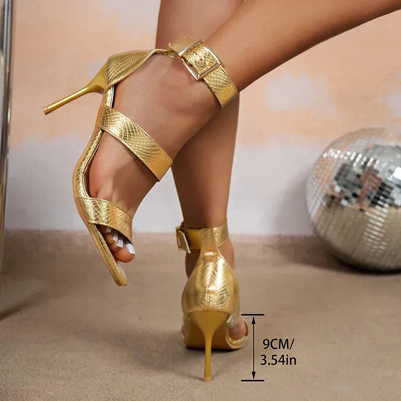 KissICON Gold / 42 Women's Gold Pu Leather Party Banquet Shoes Plus