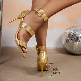 KissICON Gold / 42 Women's Gold Pu Leather Party Banquet Shoes Plus