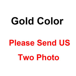 KissICON Gold / 4mm Tennis Chain / China Mainland|24inch Chain Customized Double-Side Photo Necklace Picture Pendant Chain Personalized Cubic Zirconia Hip Hop Jewelry Gift for Men Women
