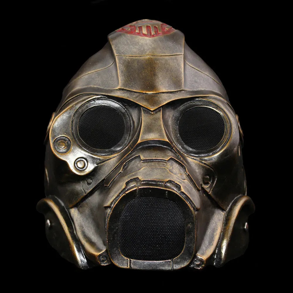 KissICON Gold / China Mainland Halloween Terror Mask Makeup Ball Party Mask Resin