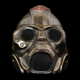 KissICON Gold / China Mainland Halloween Terror Mask Makeup Ball Party Mask Resin