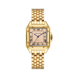 KissICON Gold female UTHAI Women Quartz Watch Stainless Steel Band -