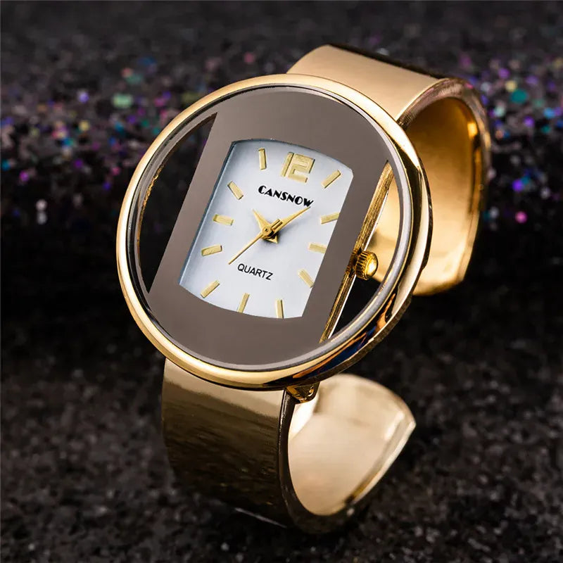 KissICON Gold grey KissIcon UTHAI W26 Womens Watch Stainless Steel Band