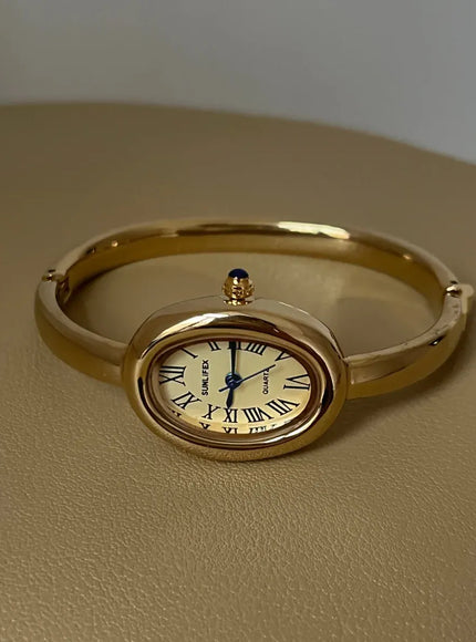 KissICON Gold KissIcon Bathtub Watch Women Rose Gold Luxury Quartz