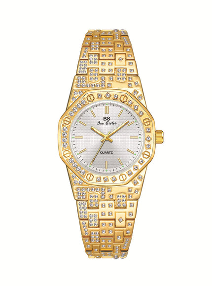 KissICON Gold KissIcon BS Women's Watch Luxury Diamonds - Waterproof