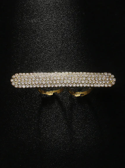 KissICON gold Kissicon Lady Long Bar Ring – Open Bling Party
